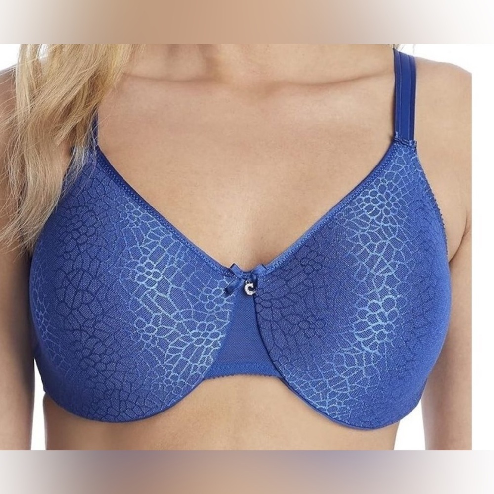 Chantelle C Magnifique Seamless Unlined Minimizer Underwire Bra Size 38DDD Blue